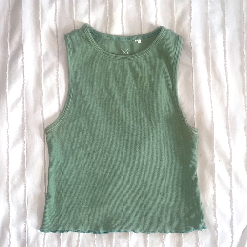 small green pacsun top